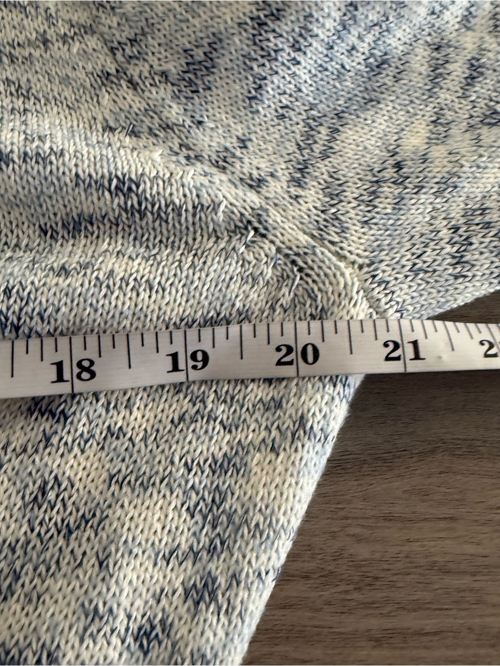 Charter Club Open-Front Heathered Blue Cardigan - Picture 6 of 6